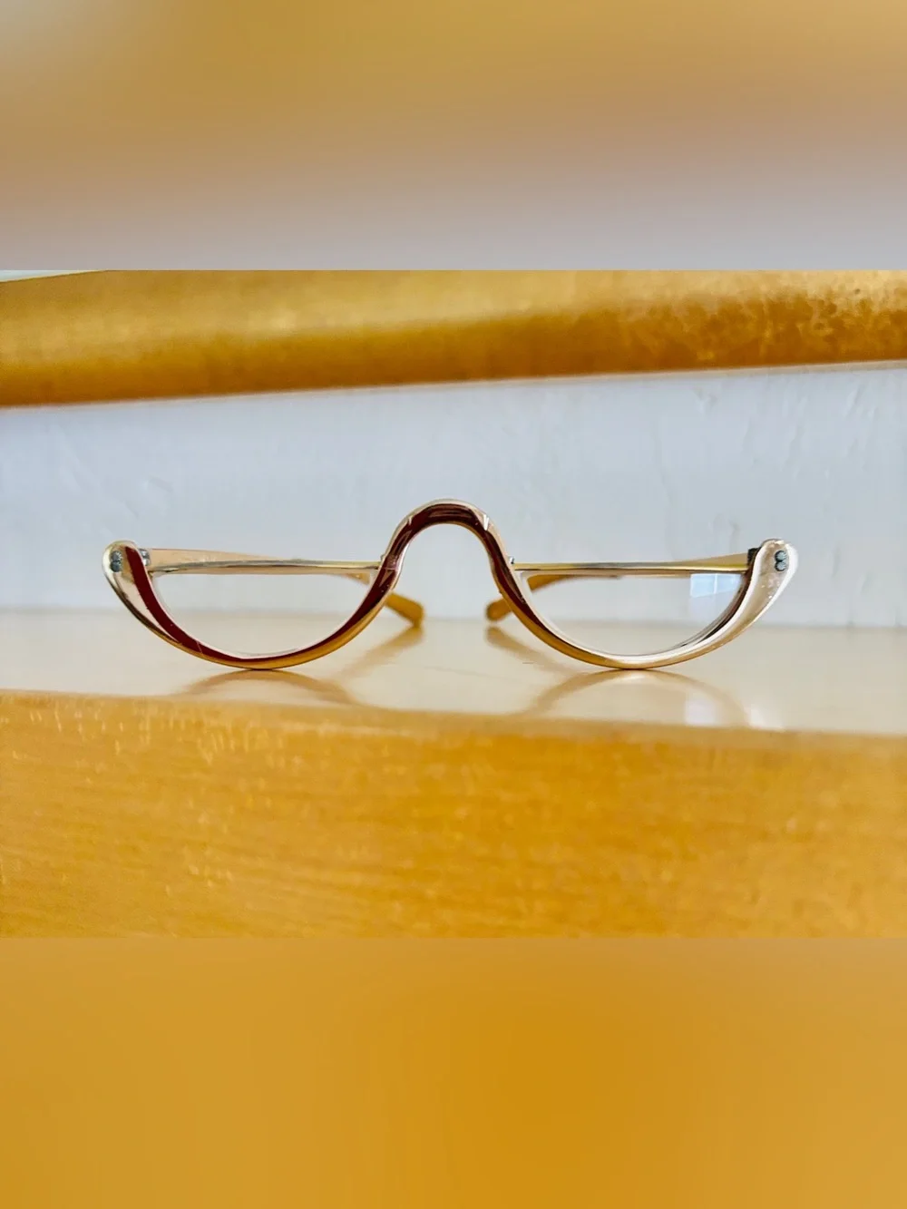 RARE Hard To Find - Whitney USA Vintage Gold Women's Half-Frame Reading Glasses